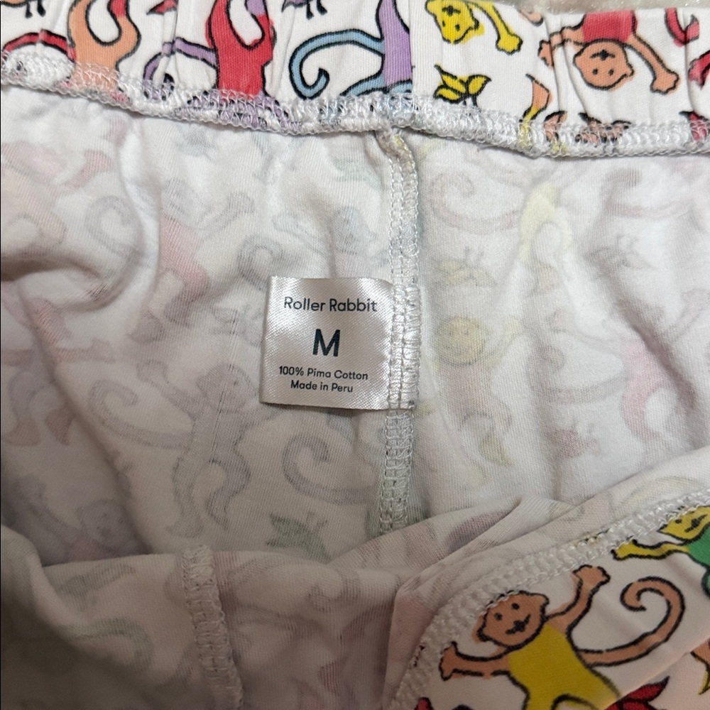 Roberta Roller Rabbit Multicolor Monkey Print Paj… - image 6